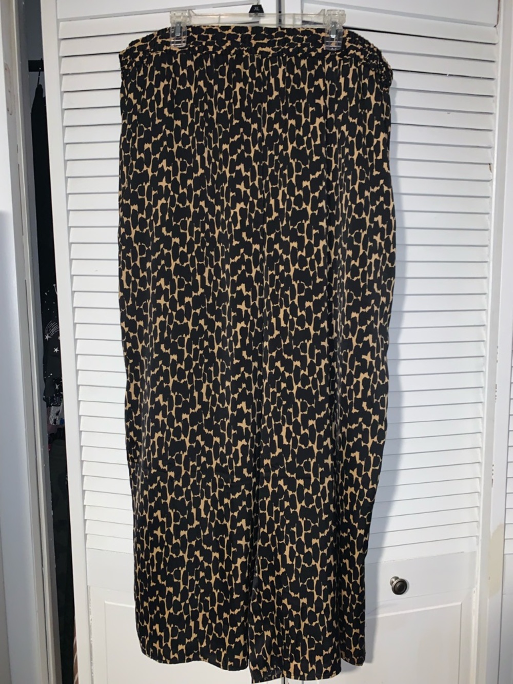 Eloquii Plus Size Women’s Printed Satin Wide Leg Pants